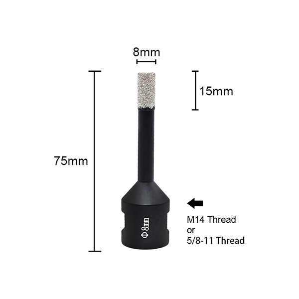 Stone 40mm Diamond Core Drill Bit Vacuum Brazed