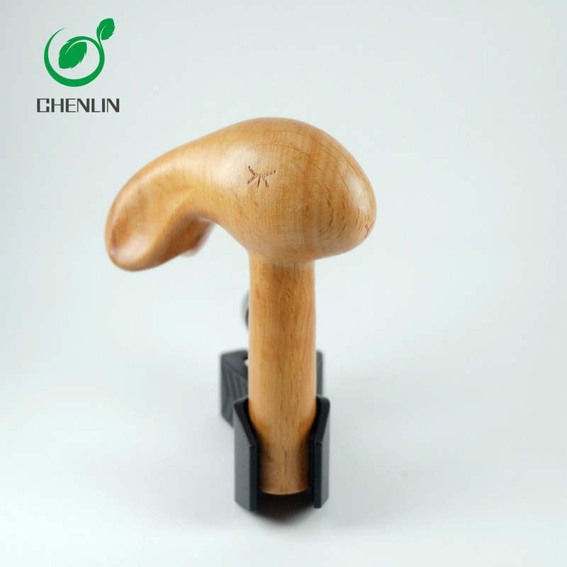 Carved umbrella with black walnut and beech handle wood handle black umbrella with hook handle