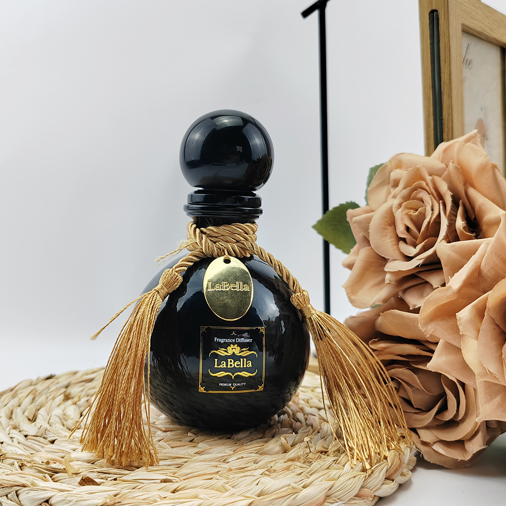 Transparent Spherical Perfume Bottle for Volatile Essential Oils Glass Base Material
