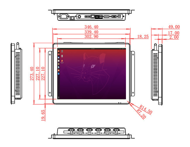 15-Inch Linux Industrial Console for Building Automation, Manufacturing Data Displays, Exhibition Booths, and Traffic Systems