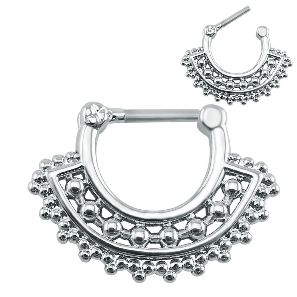 16G Nose Piercing Ring Indian Nose Septum Ring Clicker Nose Rings Piercing Body Jewelry Hoops Helix Piercing Ear Cartila