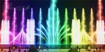 Colorful Peacock Tail Fountain Swing Water Fountain