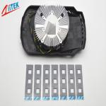 LED TV / LED Lit Lamps Silicone Thermal Conductive Pad 5.0W/MK, Grey Heat