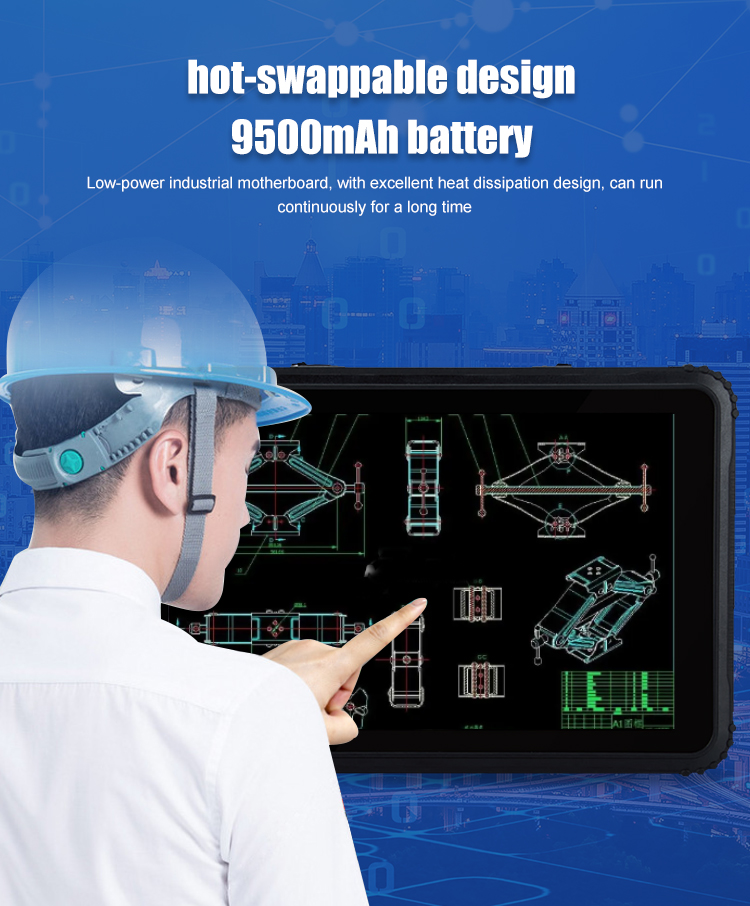 Rugged Tablet 8inch 4gb 64gb/128 IP67 Certified Waterproof GPS Win LCD Touch Tablet PC