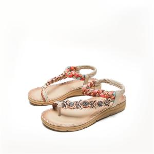 Wholesale BS127 Spring 2021 Boho Fashion Sandals Women Amazon Cross-Border Wholesale Ladies Shoes Factory Supply from china suppliers