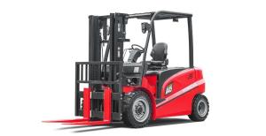 Wholesale A Series Four Wheel Electric Forklift Truck 4.0 - 5.0 Ton Red Color For Warehouse / Port from china suppliers