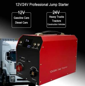 Wholesale 4000A Portable Car Battery Charger Auto Truck 12v 24v Car Battery Jump Starter Power Bank from china suppliers