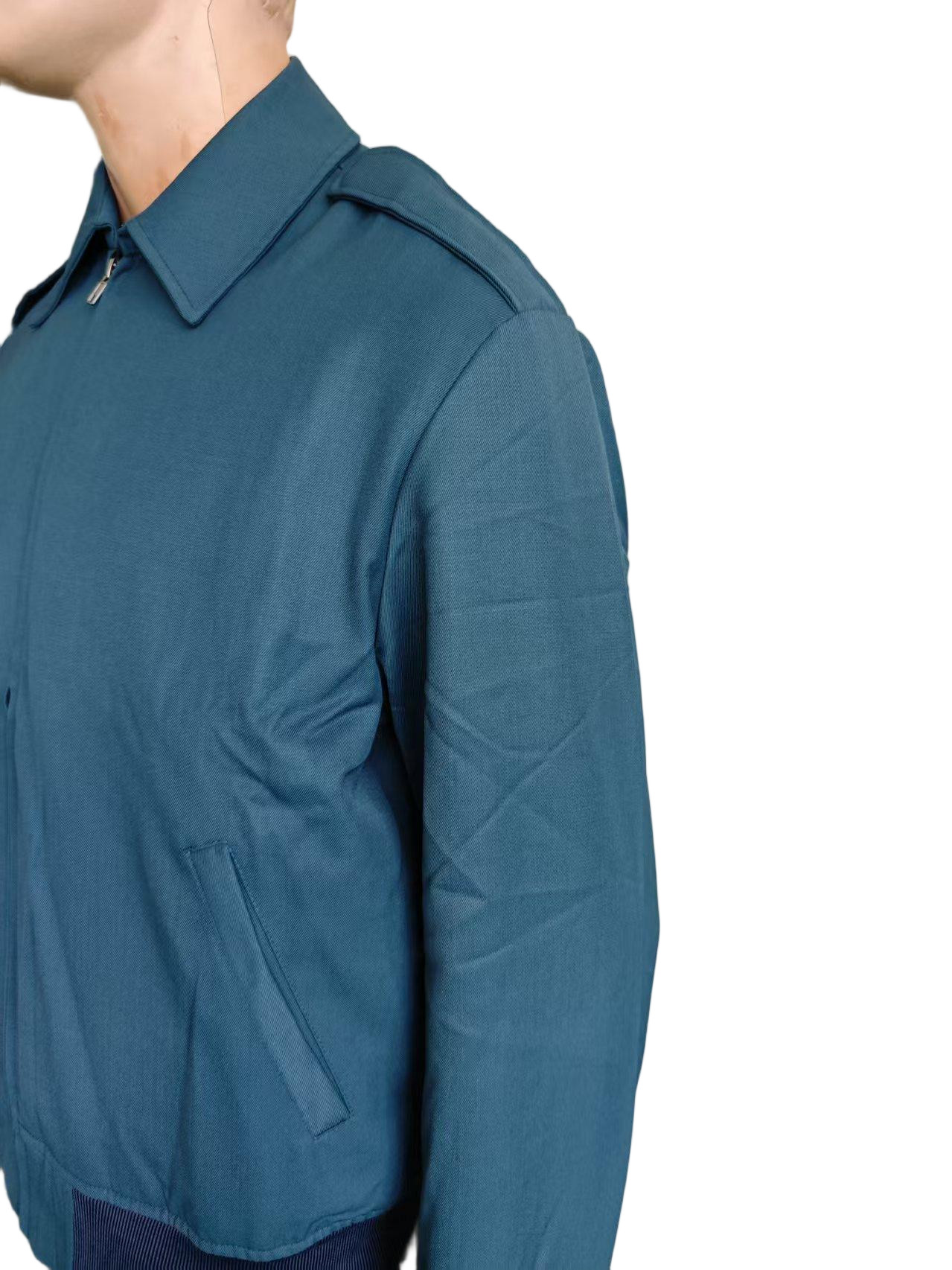 Customizable Fabric Standard Issue Blue Uniform Jacket With 2 Pockets Winter Waterproof Breathable Polyester Tactical Uniform