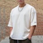 Luxury Quality Cotton Loose Fit Little Drop Shoulder Brand Blank Oversized Men T