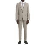 Beige Flannel Mens Tuxedo Suit Custom Stylish Slim Fit