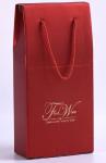 Manufacturer corrugated paper gift box custom portable wine box double pack wine