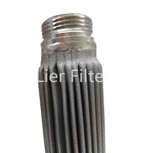 Wholesale high dirt holding capacity Stainless Steel Sintered Filter Element Folded from china suppliers