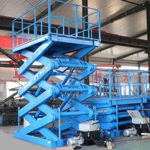 Wholesale Hyd Stationary Scissor Lift Platform 1000KG Hydraulic Double Scissor Lift Table from china suppliers