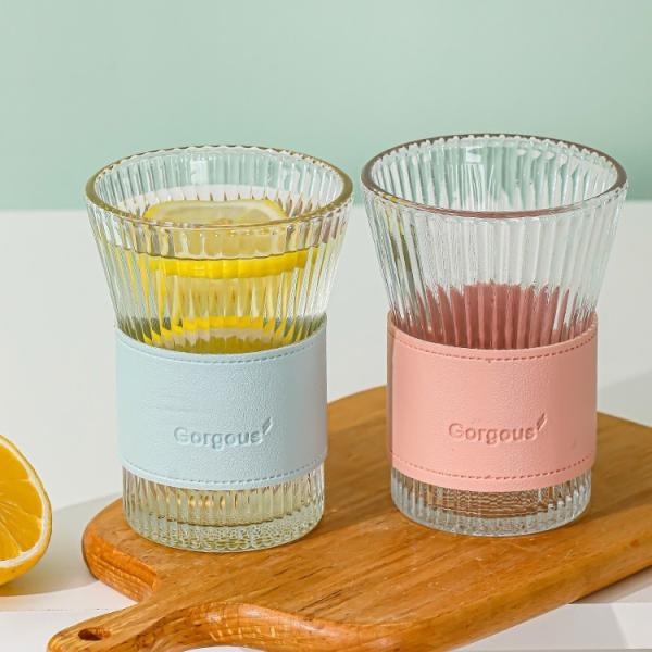 Customized Japanese-Style Household High Color Value Tea Cup with Vertical Grain Design