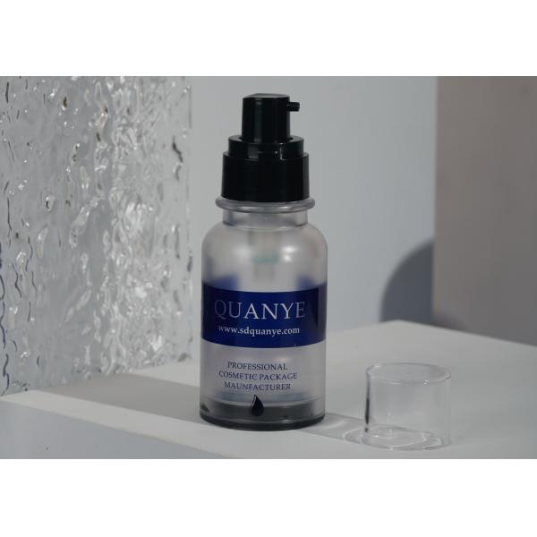 Round Shape Serum Airless Bottle With Lotion Pump Cap 50ml