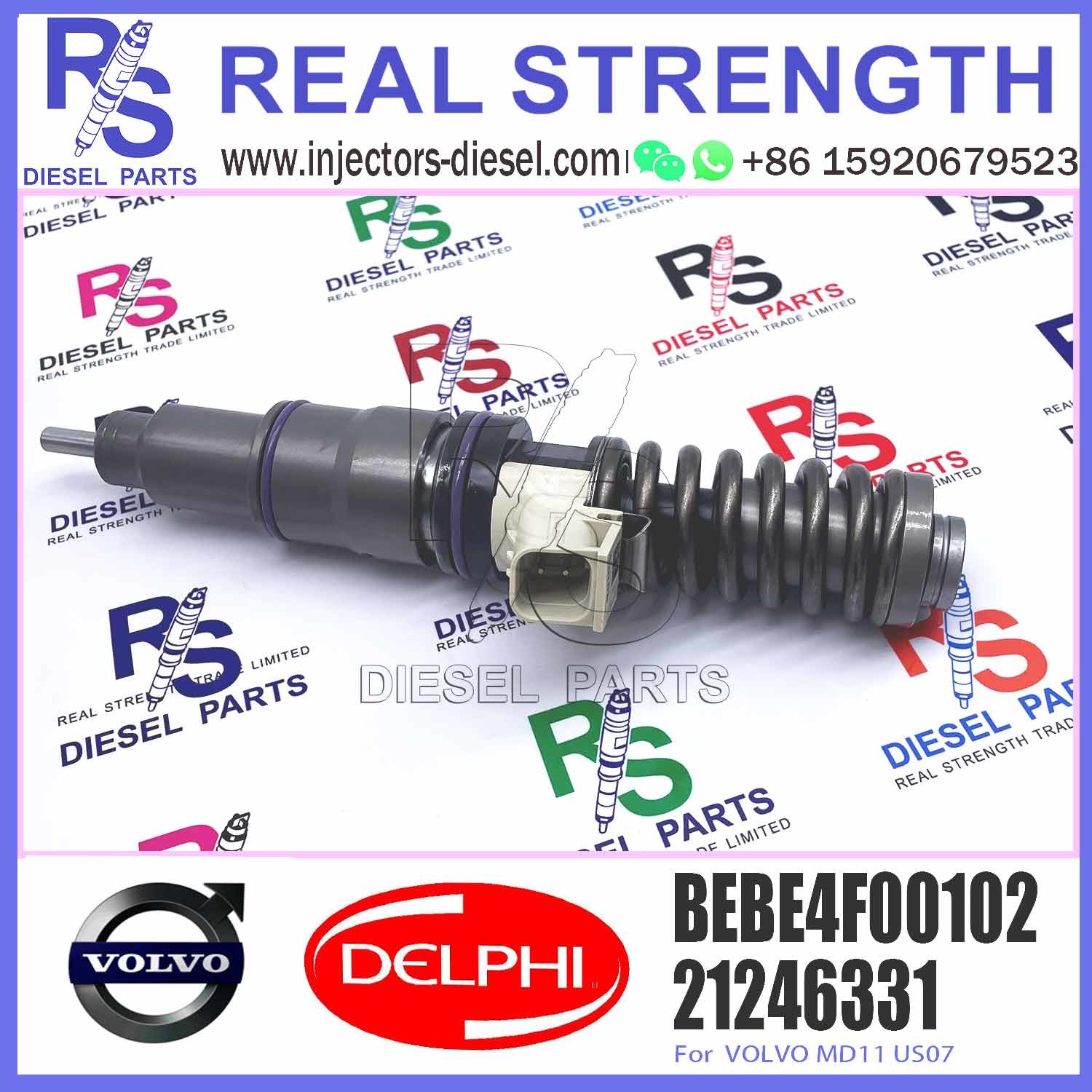Direct Sale Diesel Fuel Injector 21246331 21028628 BEBE4F00102 For V-O-L-V MD11 US07