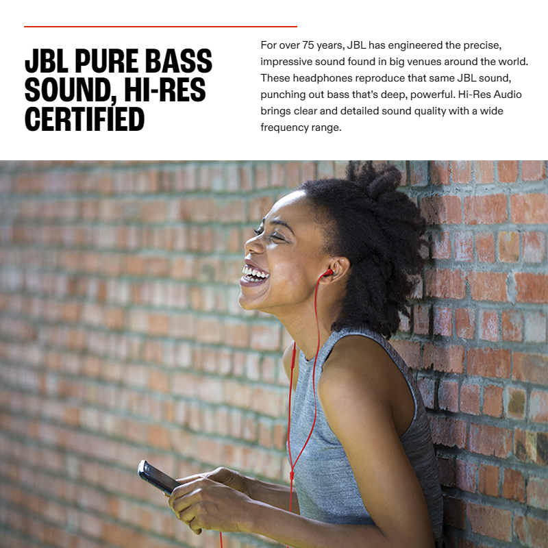 J-B-L TUNE 10C USB-C Wired Hi-Res In-Ear Headphones -Free Flat Cable 3-Button Remote With Microphone Type-C Earphone NO