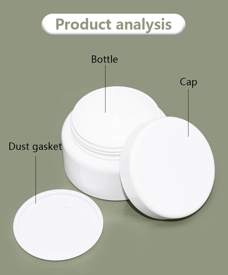 4oz 8oz PP PCR Cosmetic Cream Jars Two Sealing Methods