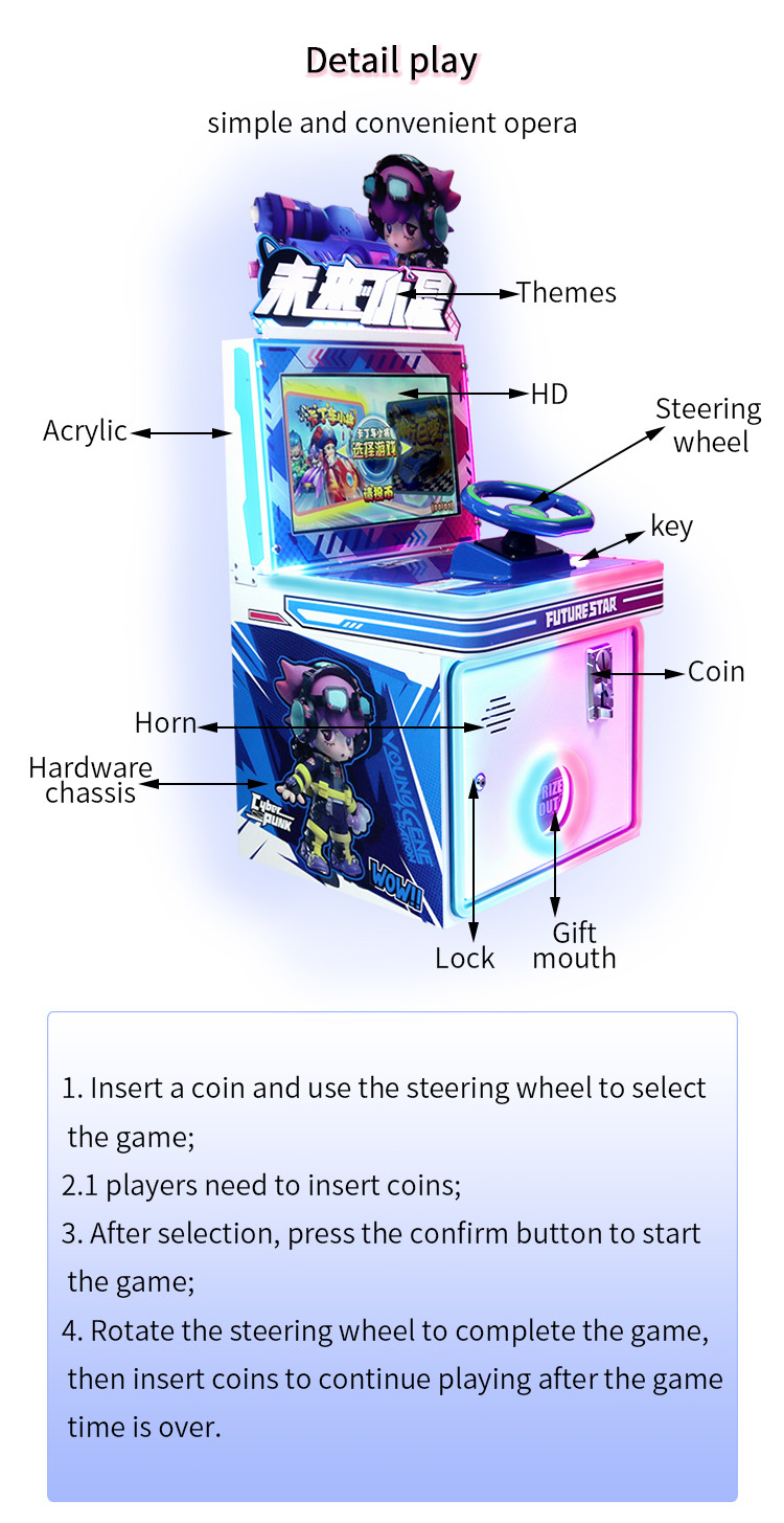 Coin-Operated Arcade 2 Player Fast & Furious Racing Simulator Game Console