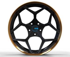 Wholesale Polished Bronze Three Piece Forged Wheels Matt Black 3 Piece Rims from china suppliers