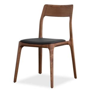 Wholesale Armless DWooden Dining Chair Comfortable PU Leather Wood Dining Chair from china suppliers