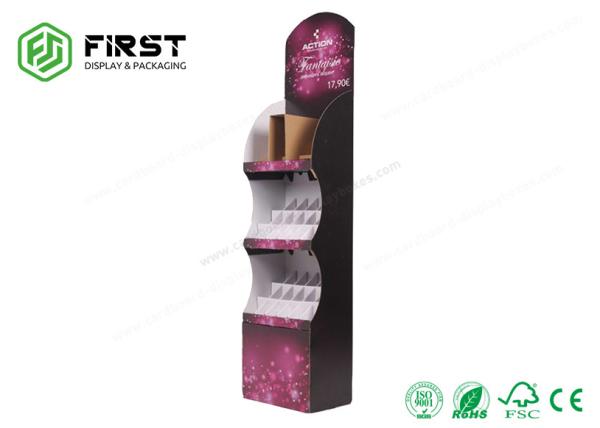 Customized Foldable Cosmetic Pop Cardboard Displays , Corrugated Cosmetics