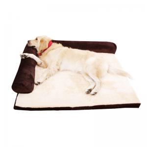 Wholesale Anti - Slip Extra Large Dog Beds High Density Sponge / Corduroy Plush Material from china suppliers