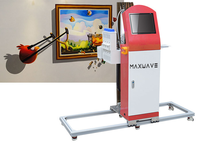 Multi Colors 720x720dpi Vertical Wall Painting Machine DX10 Head