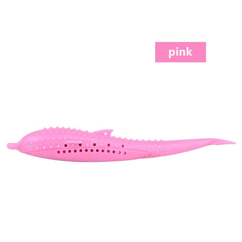Amazon Popular Cat Mint Silicone Fish Bite Resistant Self Hi Cat Toy Cat Toothbrush Pet Products