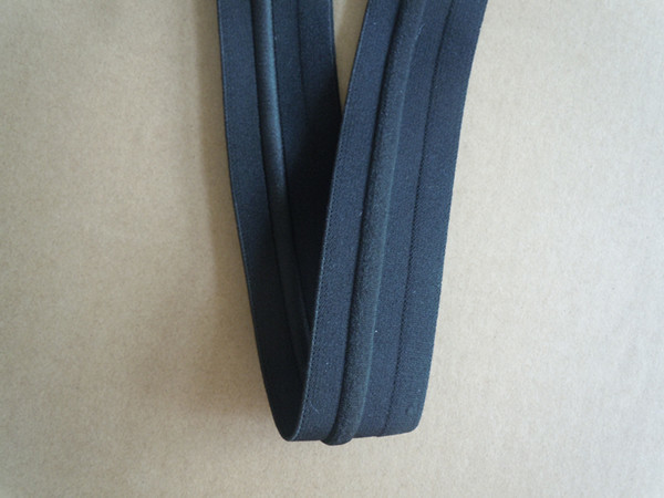 Colored Custom Woven Elastic Band With Draw Cord Inside For Sportwear