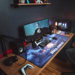 Anti Slip Rubber Gaming Desk Mat Extended Large Size for Esports Computer