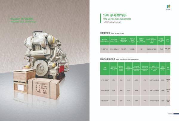 190 Series 500GF-Wk Gas Generator and Spare Parts for Small Companies from Jinan