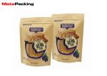 Aluminum Foil Kraft Paper Food Bags Stand Up Zipper Lock Customs Size Gravure