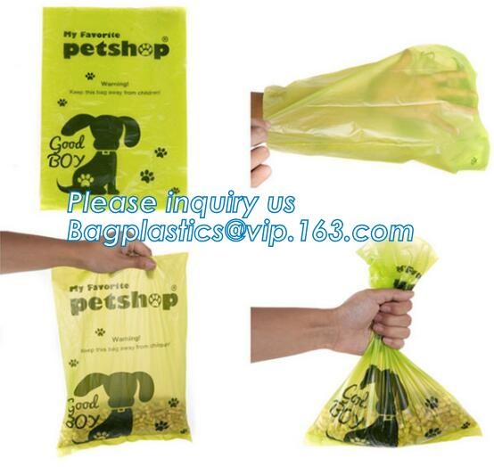 Garbage bag Dog poop bags T-shirt Plastic bag Laundry bags trash bag Nappy Sacks Produce bag die cut/loop handle bags Dr