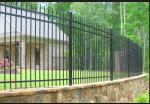 Easily Assembled Black Steel Fence Black Metal For Traffic Safety Anti Corrosion