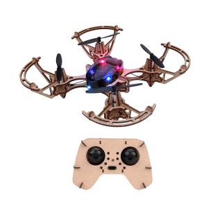 Wholesale 2.4g Remote Control Quadcopter Set Bemay Toy Wooden Assemble Educational Rc Drone Kit from china suppliers