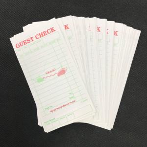 Wholesale Mexico style single part Hotel Guest Check / Carbonless Forms Carbonless Black Ink On Paper from china suppliers