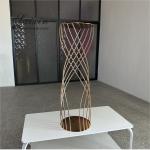 Ceremony Wedding Flower Stand Decoration Metal Table Centerpiece Gold Crystal