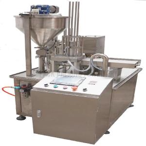 Wholesale 50-500ml Rotary Cup Filling Sealing Machine Customizable juice cup sealing machine from china suppliers