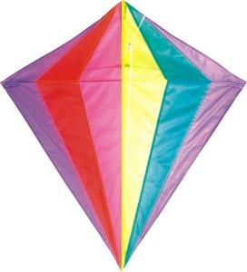 Wholesale Rainbow Color Diamond Stunt Kite With Fiberglass Frame Common Size from china suppliers