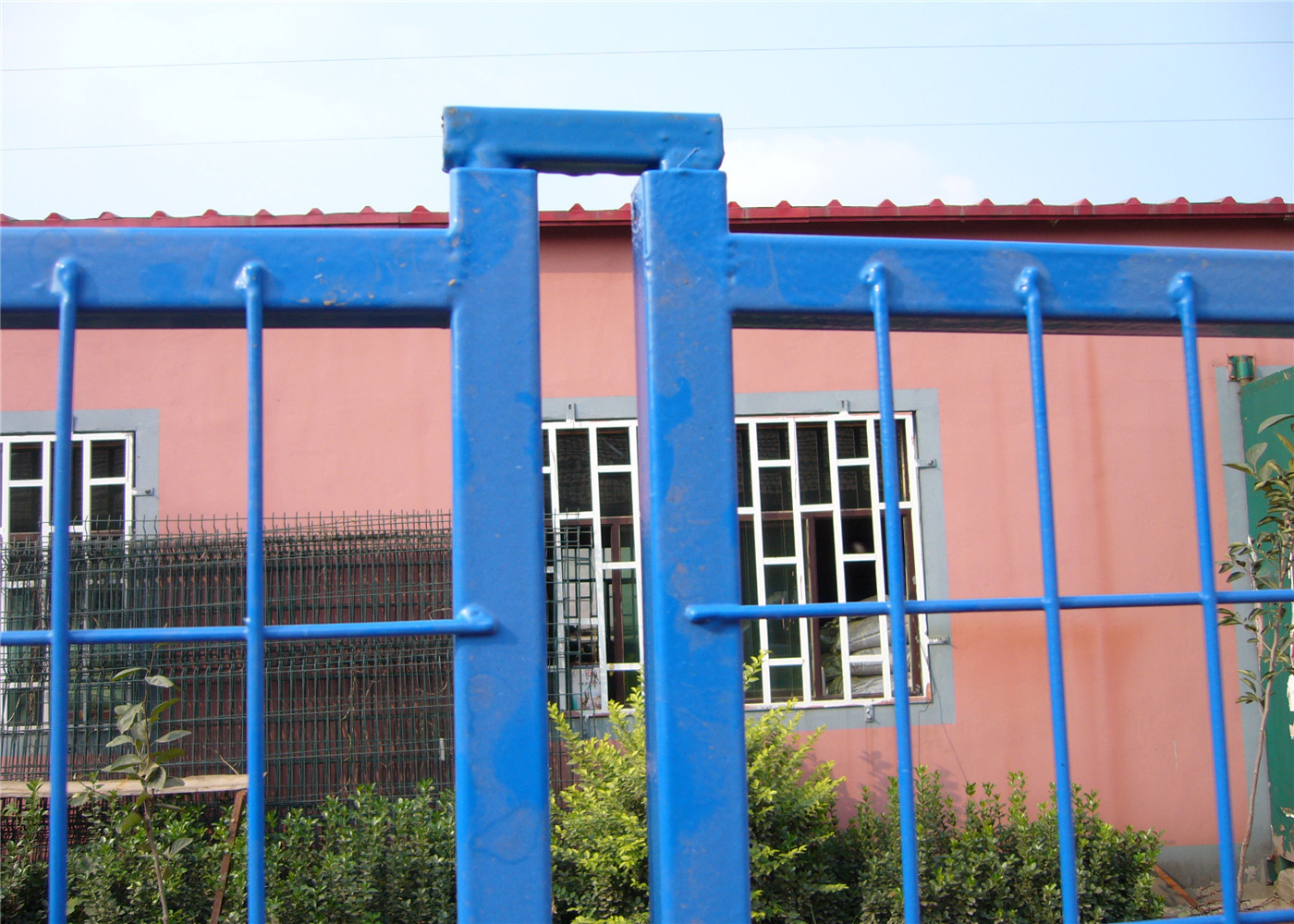 6'X9.6' temporary construction fence frame 1.6"/40mm brace1.2"/30mm and 16ga akzolnobel powder coated ral 6004