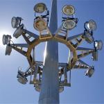Conical / Tubular Anti - Corrosion Flood Light Poles , Q420 Q460 Steel Power