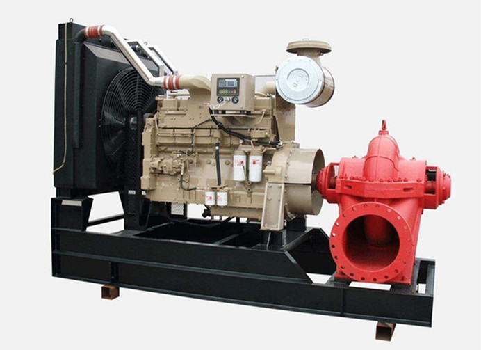 350GPM cummins diesel engine fire pump set 200hp horizontal stainless impeller water Irrigation