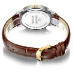 Calendar Function Quartz Stainless Steel Watch Water Resistant , 2 Year Battery