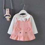 110CM 17KG Toddlers Matching Vest And Skirt White Long Sleeve Shirt Outfit Sets
