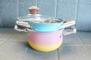 Wholesale China hot-selling large buffet stainless soup pot even heat cooking stew pot with plastic heat insulation handle from china suppliers