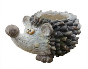 Wholesale Hand Cast Hedgehog Cement Garden Planters In Magnesia / 18 Inch Cement Pots For Plants from china suppliers