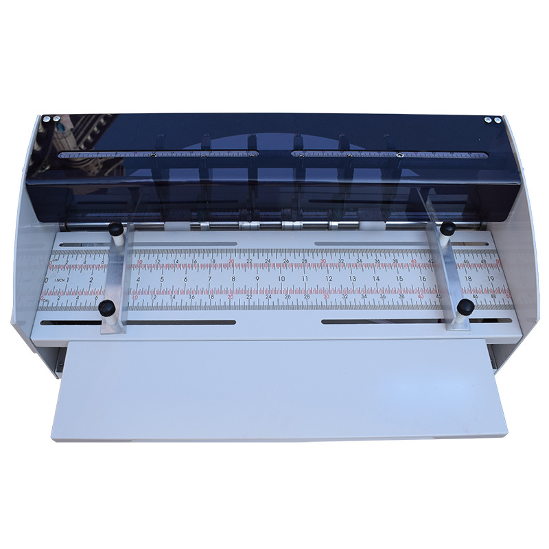 Electric Automatic Paper Creasing Machine for 460mm Max Cutting Width in Restaurant