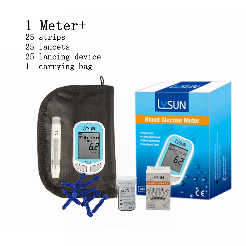 Lysun BGM-101 Diabetic Test Strips Blood Glucose Monitor