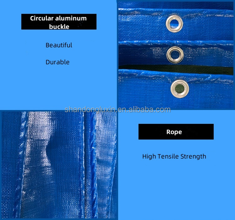 PE Tarpaulin Lightweight Cover for Outdoor Items Rainproof Dustproof Moisture-proof